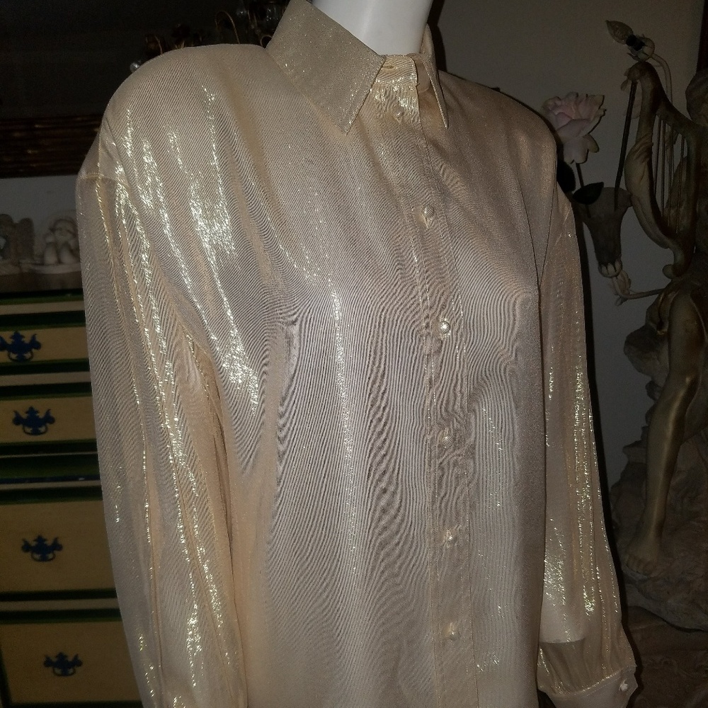 Starington blouses by Charlotte Gold Silk Blouse